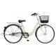 Titanium Silver / Beige 26 Inch Ladies Bicycle Three Speed Belt Drive City Bike