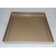 Aluminium Cake Mould Square Non Stick 1.5mm Square Baking Mold With Golden Coating