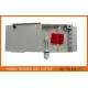 Indoor 4 Port FTTH Fiber Termination Box, 4 Cores ST Fiber Optic Splice Box Cold Rolled Steel