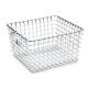 High Strength Metal Sterilization Trays Wire Basket Stackable For Washing