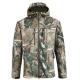 Water Resistant Mens Camo Softshell Jacket For Outdoor Camping Hunting