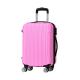 190D Polyester Pink ODM 0.8mm 4 Wheel Trolley Luggage