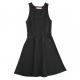 Style Sleeveless Elegant Black Little Girl Kids Party Dress 92% Polyester 8% Spandex