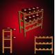 Wooden Display Rack for wine