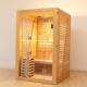 Indoor 3KW Hemlock Wood Traditional Steam 2 Person Sauna Room Luxurious