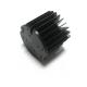 Round Extrusion F0004 Black Anodized Heat Sink For Led Lighting Practical