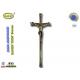 Coffin decoration zamak crucifix D056 bronze color size 39*15cm size