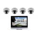 1080P PoE IP Camera Kit 4 Camera Poe Security System 12.5 Inch NVR Screen