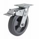 Edl Heavy 8 400kg Plate Brake TPE Caster 7028-56 with 6mm Thick Plate and TPE Material
