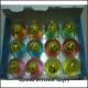 Promotion smile face led flash Bouncy bouncing ball toy printed logo