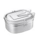 Customization Outdoor Stainless Steel Lunch Box Portable Metal School Food Container
