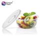 Factory made food  bowl 360ml disposable plastic lunch box PP round bowl with lid