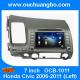 Ouchuangbo Auto Radio DVD Stereo for Honda Civic (Left Driving) 2006-2011 GPS Navigation