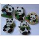 2012 new custom metal 1.4mm - 3.0mm panda shape lapel pin badge