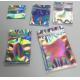 Bagease pack Holographic Film Resealable Zipper Bag Grip Seal Laminated Plastic