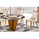 8 persons round marble table with Lazy Susan dining room furniture