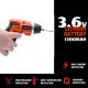 3.6V Electric Handheld Power Screwdriver Cordless Power Drill Tools 1.3Ah Battery 26 Accessories