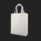 Shopping cloth tote eco friendly packaging bags for cloths white custom logo biodegradable clothing non woven die cut