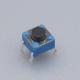 Black Miniature Push Button Switch Blue House Momentary Operation Type