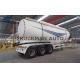 3 Axles 40 Cbm Cement Bulker Truck , Cement Semi Trailer O345 Mn Steel Material