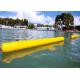 Customize Floating 0.9mm PVC Yellow Inflatable Long Cylinder Buoy Tube For Water Park