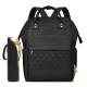 Large Capacity Diaper Bag Backpack Water Resistant With Insulated Water Bottle Bag