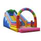 Rainbow Style Inflatable Dry Slide , Non Toxic PVC Blow Up Slide