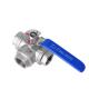 DN8-DN65 Channel Tee Type 3-Way T-Port CF8 CF8m Ball Valve for Oil and Gas Industry