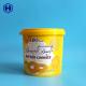 Cream Biscuit IML Bucket Customize Yellow Empty Plastic Cylinder Container