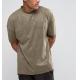 New Style Side Split Oversized Crew Neck T Shirt , Embroidery Suede T Shirt Mens