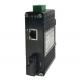 Mini Industrial PoE Media Converter, 1-port 100BASE SC + 1-port 10/100BASE-T 802.3at PoE,