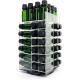 Rotating Acrylic Display Stand Case Counter Top Clear Essential Oil Bottles Storage Rack For 64 Bottles