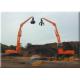 Earthmoving Hydraulic Orange Peel Grab Doubl Shell CAT Excavator Attachments