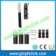 Self Support FTTH Indoor Drop Fiber Cable with Steel Wires Messenger