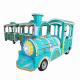 Green Tourist Train Rides Rated Load 12 Riders Running Speed 0-10km/H