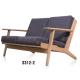 America style home upholstered 2-seater recliner sofa furniture