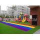 Kids Playing Putting Coloured Sports Artificial Grass With Shock Pad Grassland