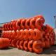 HDPE Pipe Floater With Good Flexibility Hot Galvanized Steel Bolts And Nuts