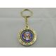 3D Eagle Key Chain, Zinc Alloy Antique Gold Plating Promotional Keychain with Soft Enamel