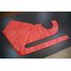 Single Use Red Disposable PE Apron , Polythene Disposable Paint Aprons For Adult
