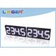12 Inch Digits Led Gas Station Signs , Gas Station Led Signs Double Sides 3 Lines