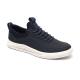 Dark Navy Mens Leather Casual Shoes Antiskid Rubber Outsole
