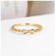 bowknot 18K Gold Diamond Rings Moissanite Engagement  Rings For Her