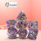 Purple color strip Resin Boarding Dice Set Dragon and Dungeon