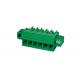 Plugable Terminal Block Connector CPT 3.81mm Pitch 1*10P Green PA66 SN Plated 30