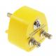 1xM5 Socket 80g Yellow ABS UK Earth Bonding Plug