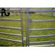 1.8mx2.1m Cattle Metal Fence Panels , Steel Round Cattle Panels