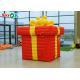 Outdoor Square Inflatable Christmas Decoration With Bowknot