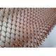 Aluminium Alloy Wire Mesh Coil Drapery Copper Color Used As Space Divider Curtains