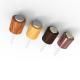 Plastic Cap Included 18mm 20mm 24mm Bamboo Wood Press Button Dropper for Essential Oil Bottle